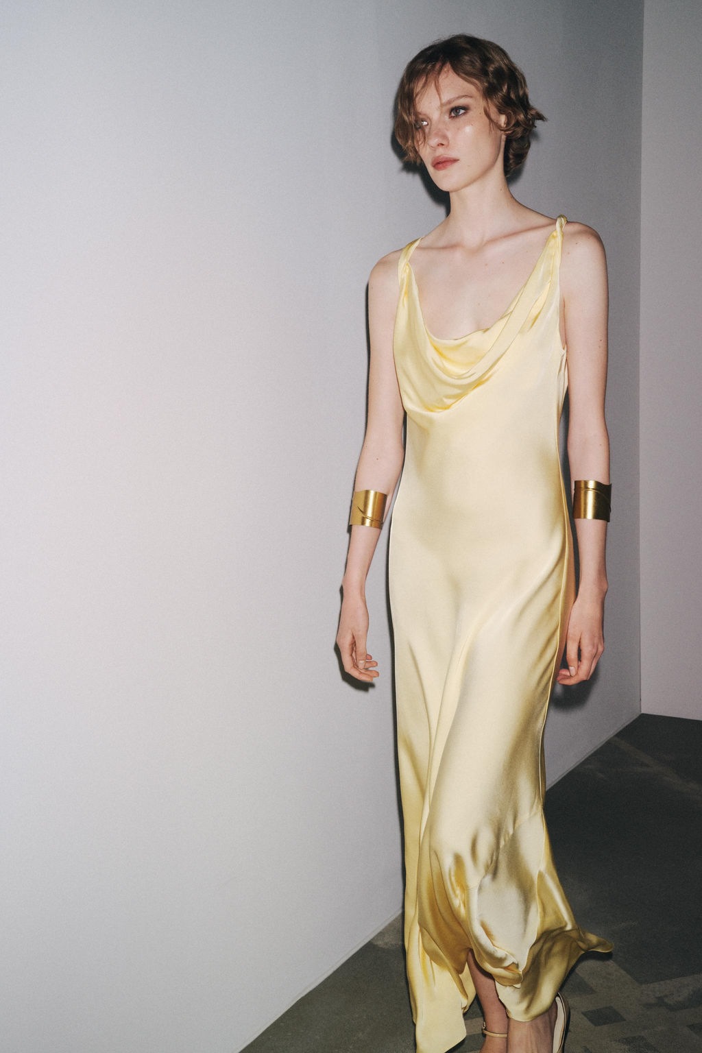 ZW COLLECTION LONG SATIN DRESS - Zara фото 38