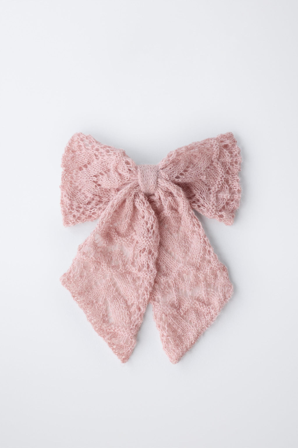 KNIT BOW HAIR CLIP WITH WOOL AND ALPACA - Zara фото 4