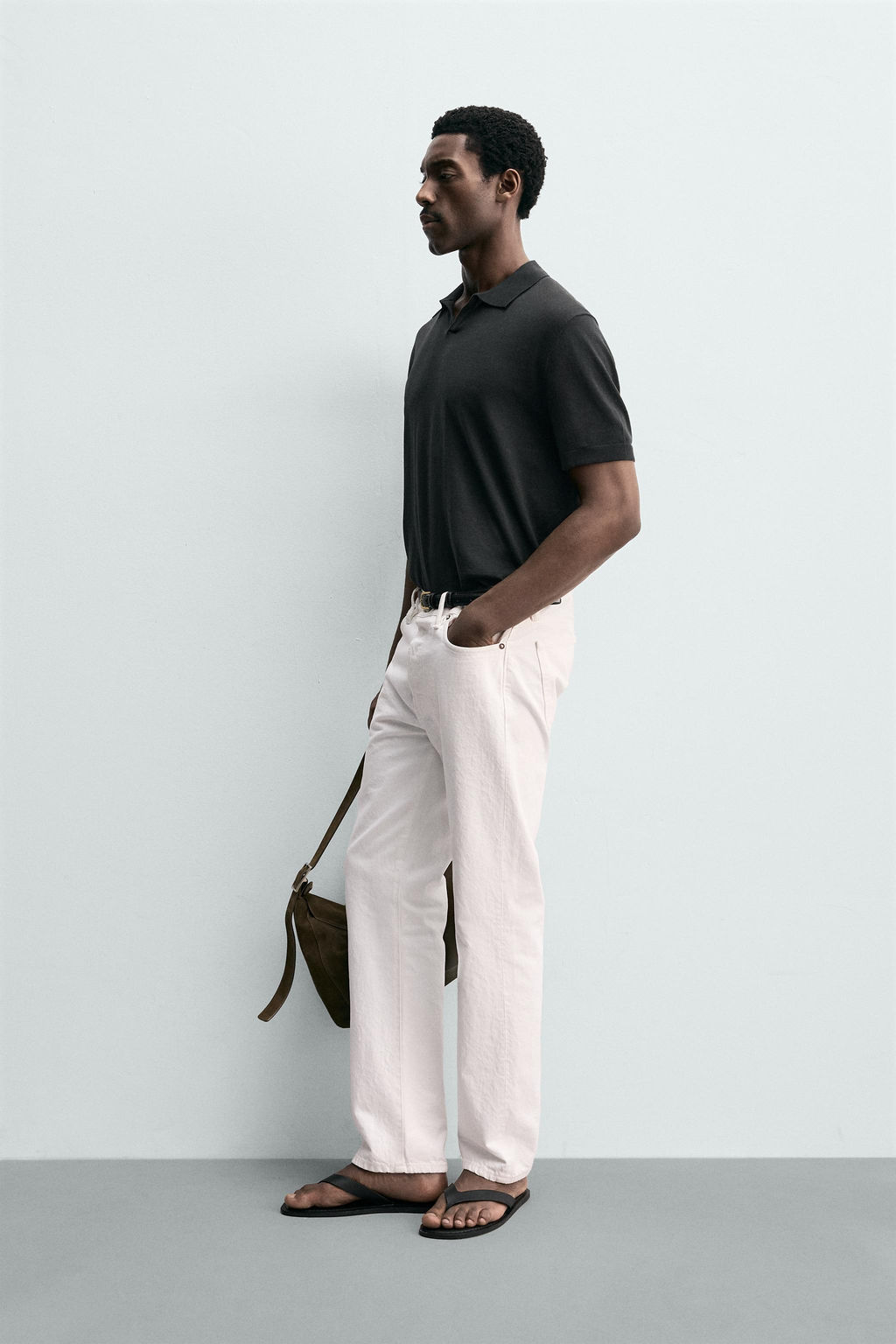 POLO PUNTO REGULAR FIT / Gris Antracita - Zara фото 4