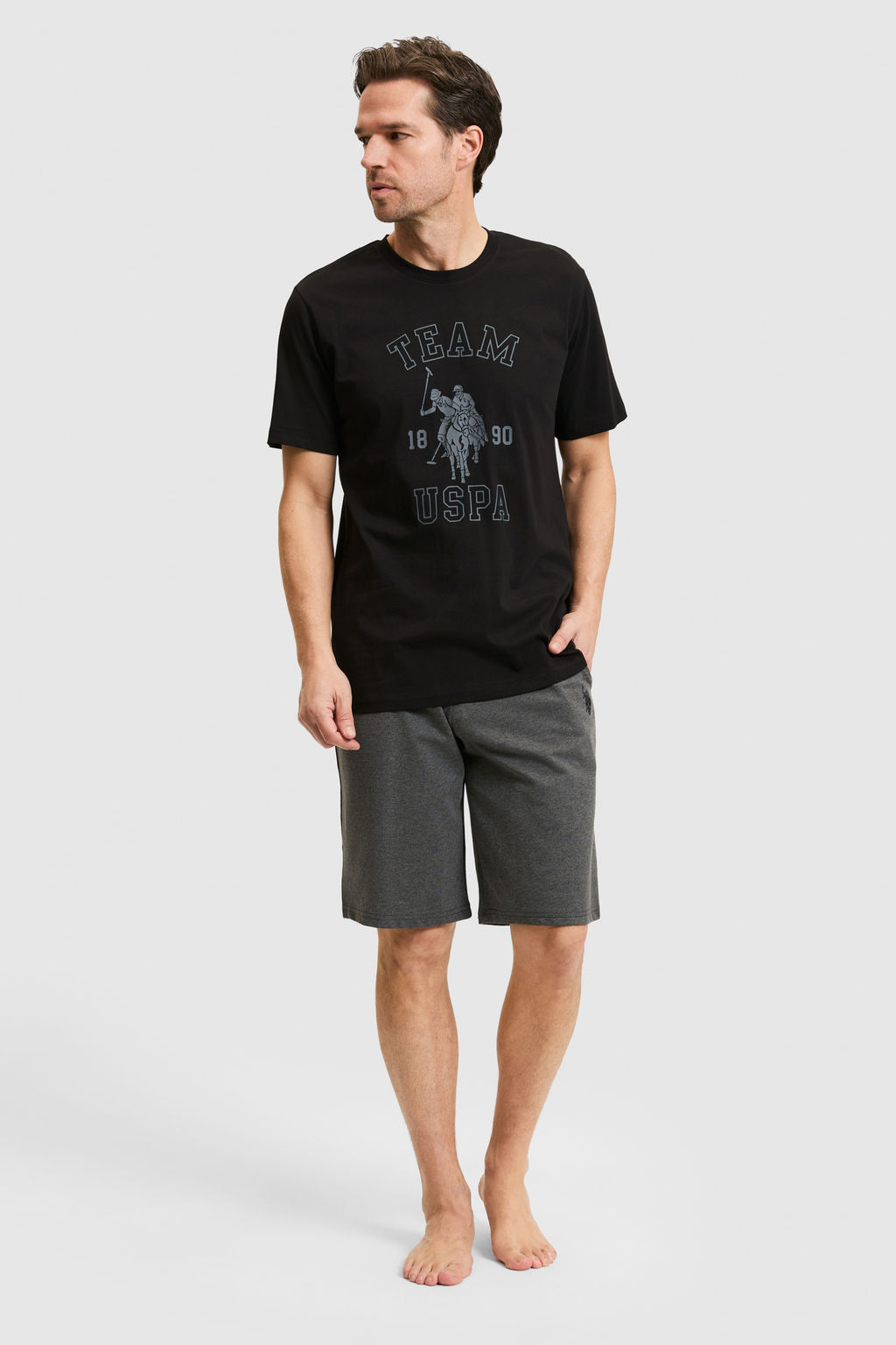 Erkek Siyah Pijama Tak_m_ - U.s. polo assn фото 3