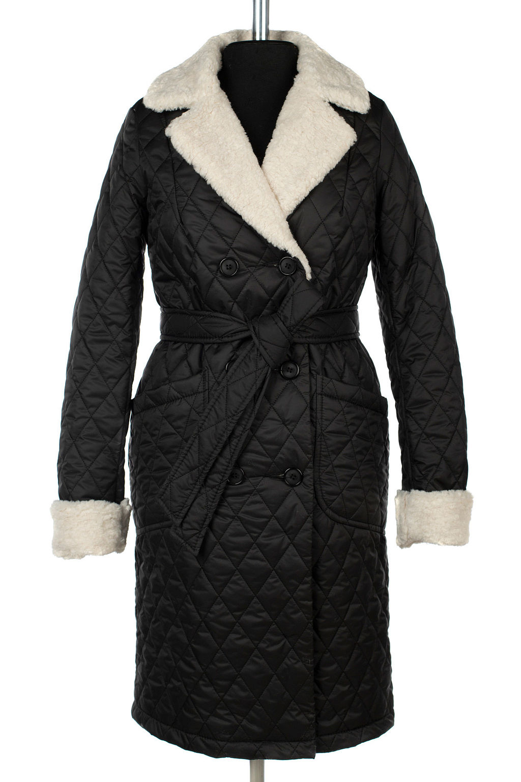 05-2138 Куртка женская зимняя (пояс) - El podio фото 10