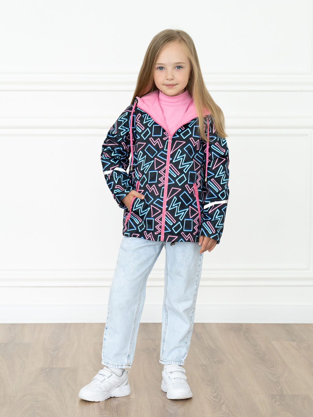 Ветровка детская розовая