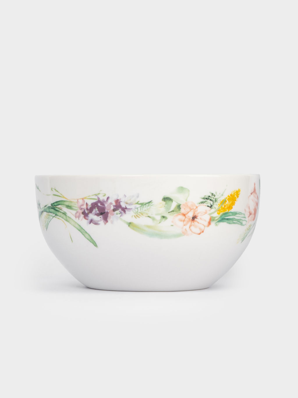 Салатник, 14x8 см, 620 мл, 2 шт, фарфор P, белый, Акварельные цветы, Bouquet - Anna lafarg фото 7