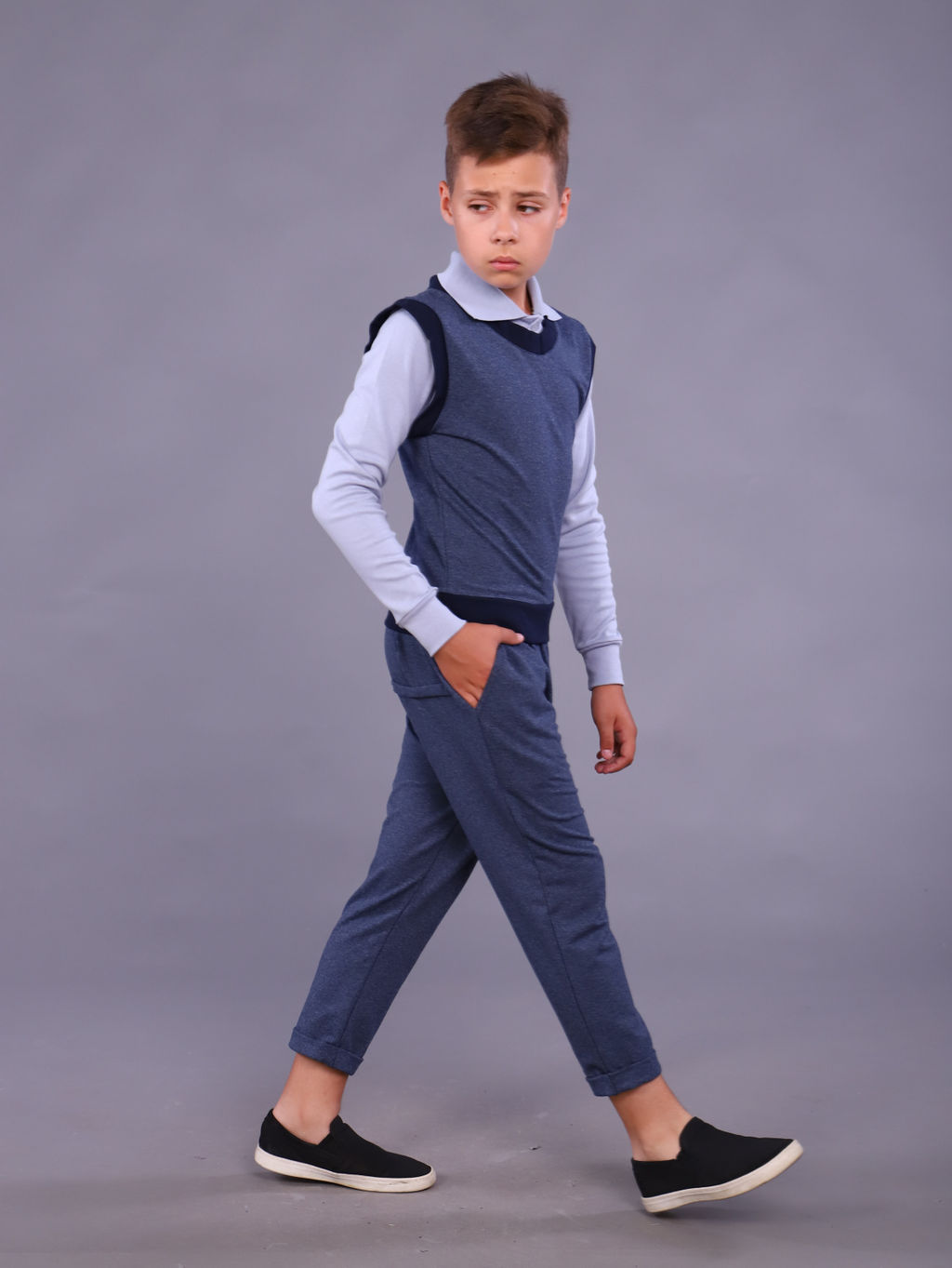 Жилет-обманка рубашка Стив-1 Ладошки  фото 23