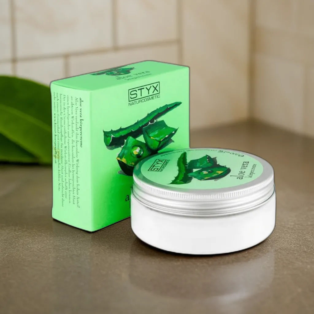 Парфюмированный успокаивающий крем для тела АЛОЭ ВЕРА STYX, 200 мл фото 2