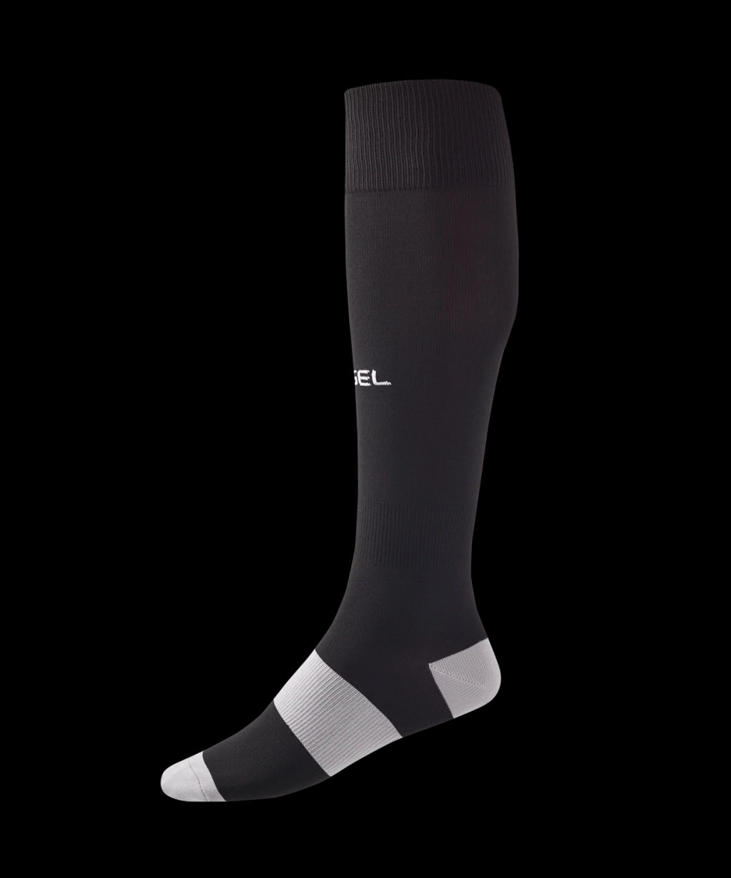 Гетры футбольные JOGEL CAMP BASIC SOCKS, черный/серый/белый