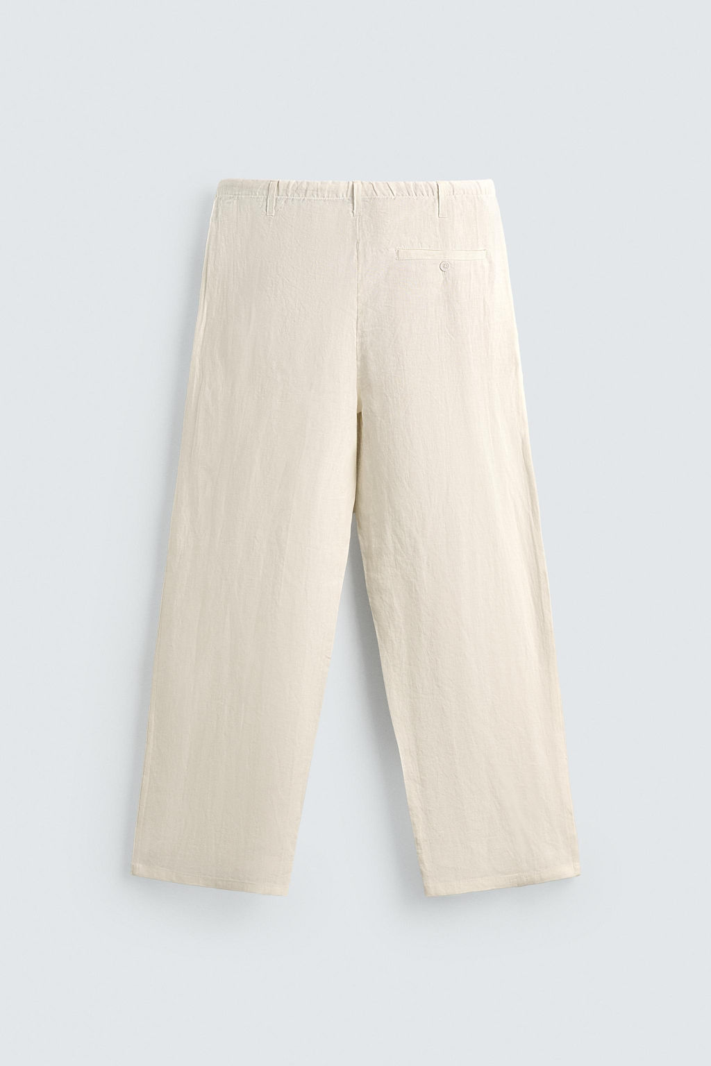 PANTAL?N RELAXED FIT 100% LINO / Crudo