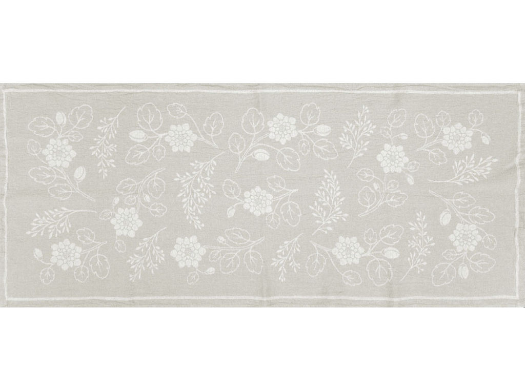 Полотенце 24С94-ШР/у. 50*120 "Белые цветы" цв. 1 рис. 179