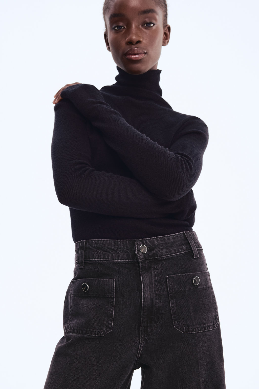 Wide High Ankle Jeans - H&m фото 6