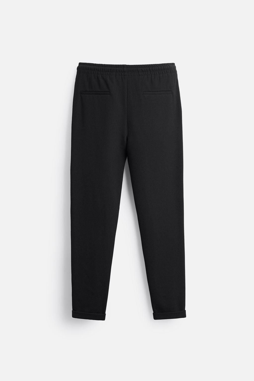 EASY CARE JOGGER WAIST TROUSERS - Zara фото 17
