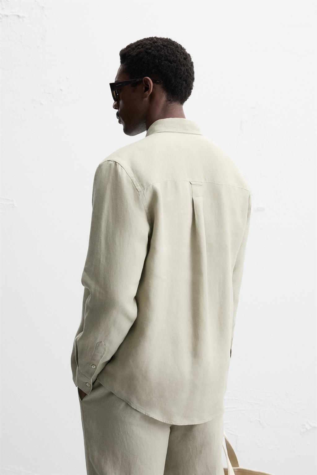 100% LINEN SHIRT - Zara фото 3