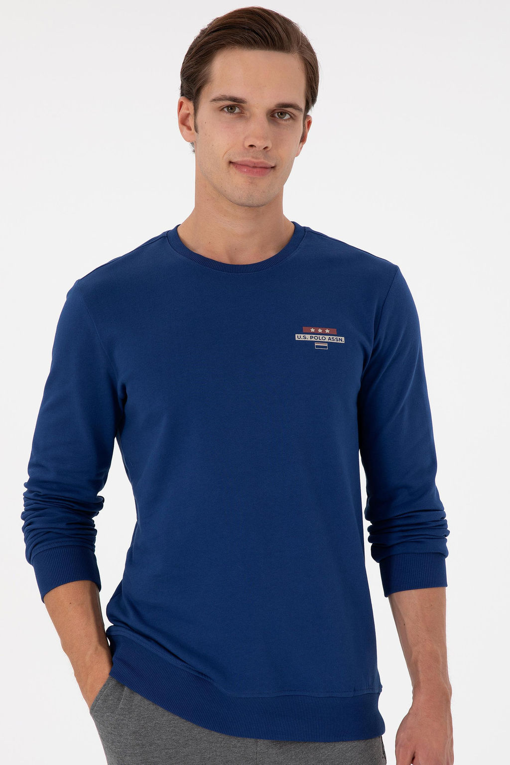 Мужской свитшот цвета индиго Неожиданная скидка в корзине - U.s. polo assn фото 3