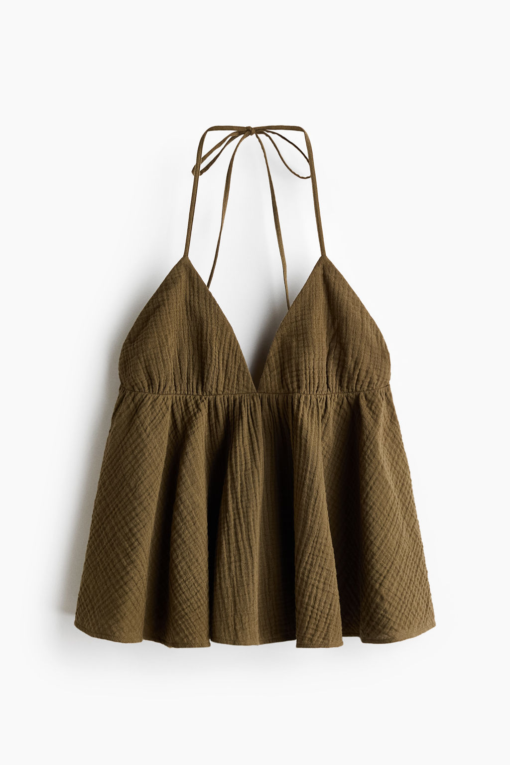 Cotton halterneck top