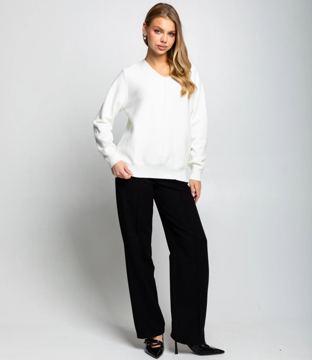 Джемпер #КТ8208, молочный - Dommod фото 4