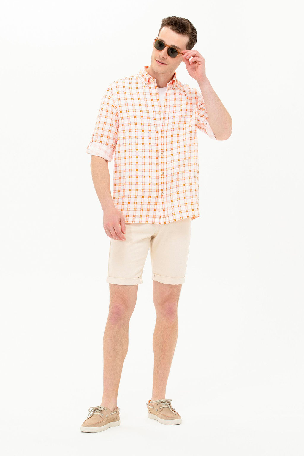 U. S. Polo Assn Мужская клетчатая рубашка в клетку - U.s. polo assn фото 5