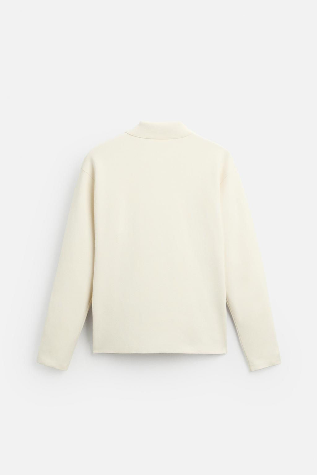 VISCOSE BLEND KNIT POLO SHIRT - Zara фото 24