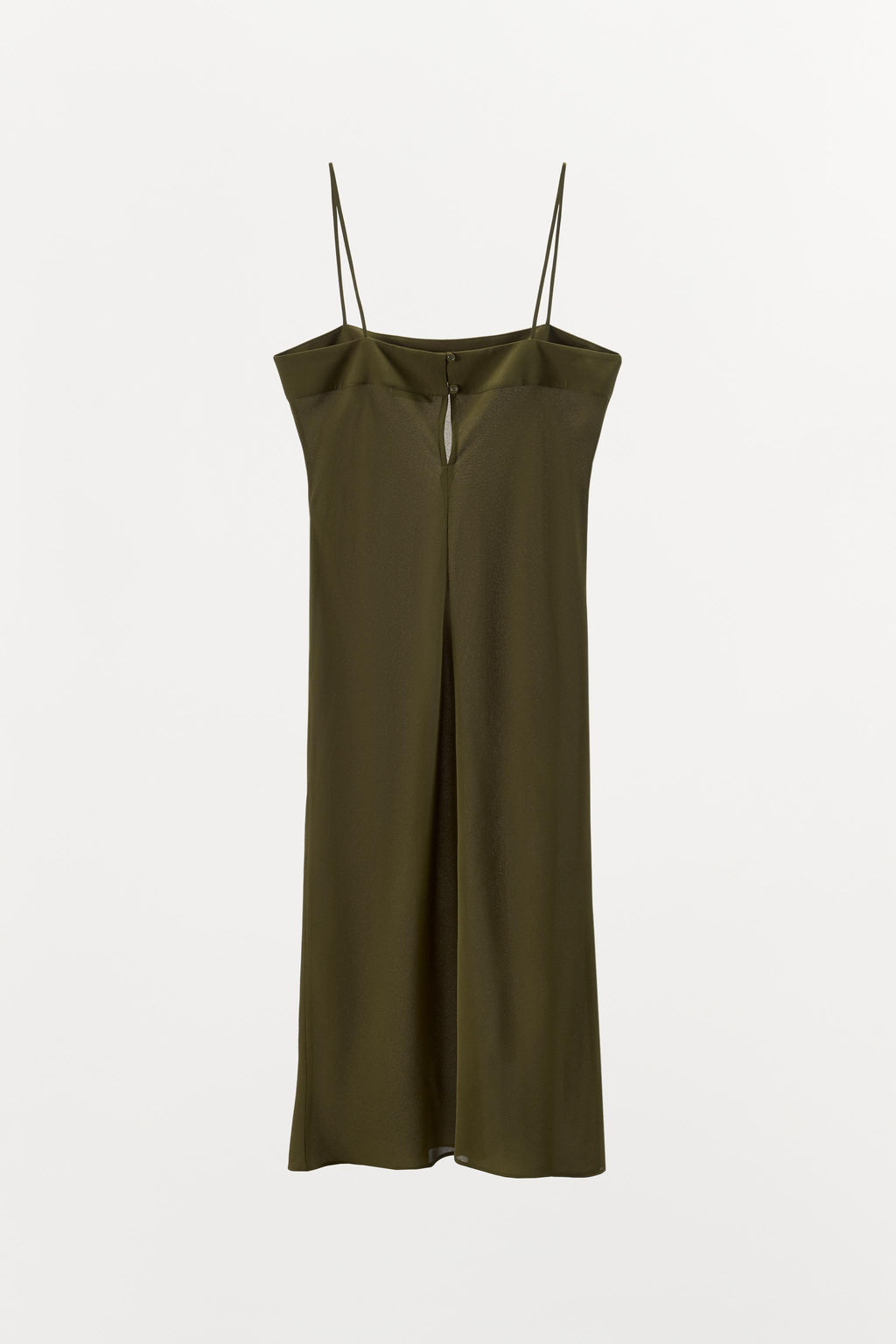 100% SILK STRAPPY MIDI DRESS - Zara фото 7
