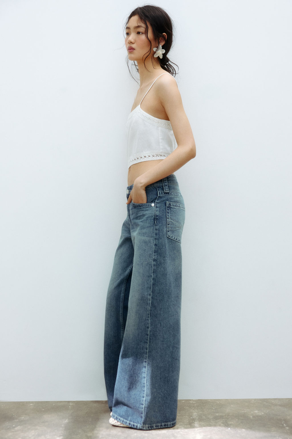 Baggy Wide Low Waist Jeans - H&m фото 4