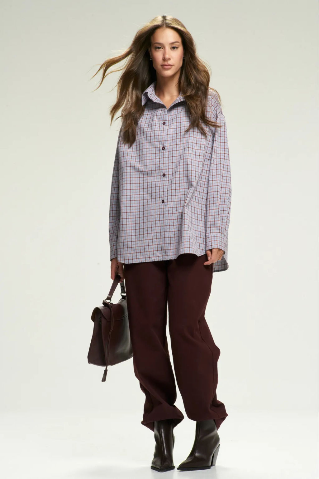 Рубашка Classic в клетку Blue&Wine
