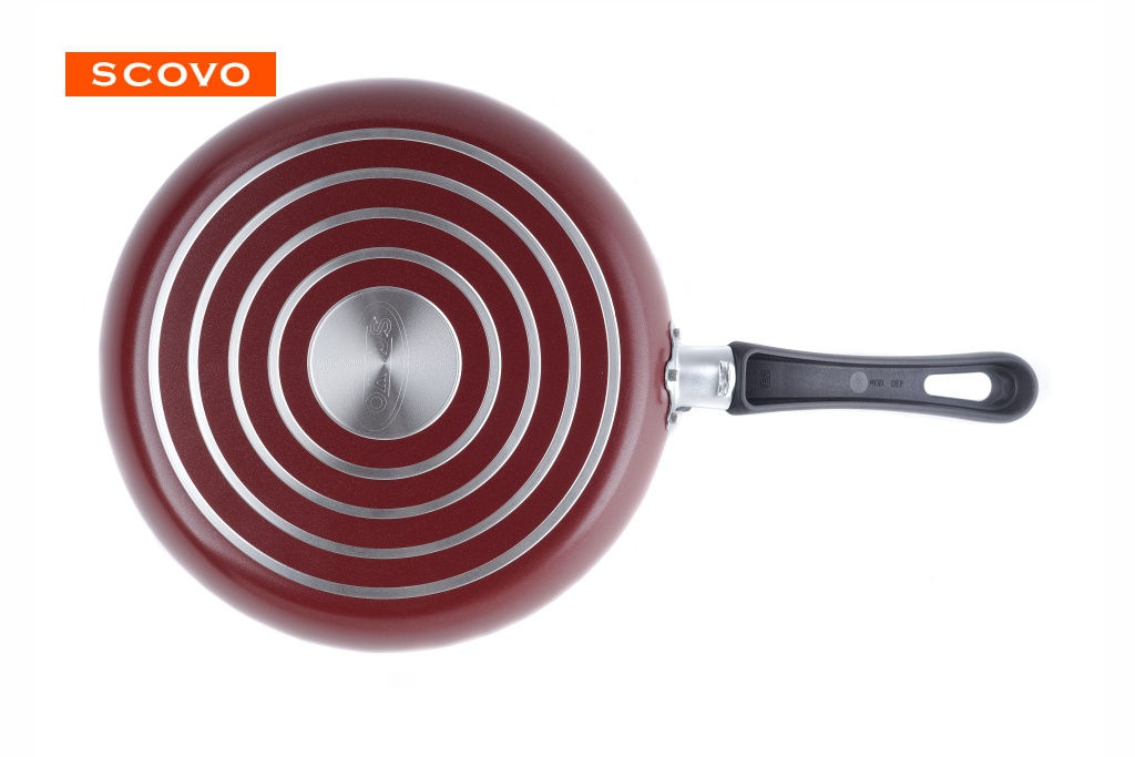 АП_Сковорода ЭКСПЕРТ d220 (бордо) арт.СЭ022 Демидовский