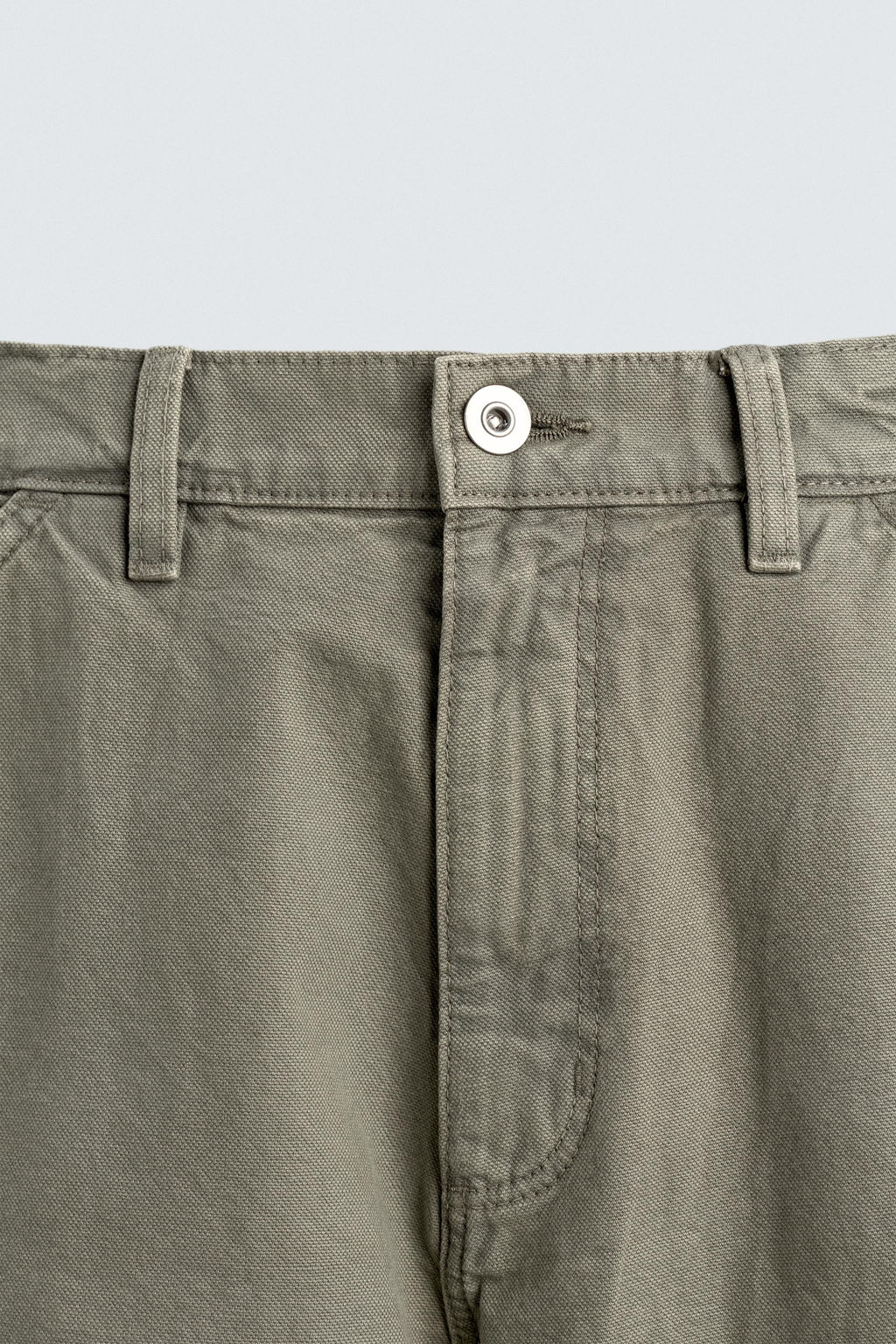 WASHED EFFECT CARPENTER TROUSERS - Zara фото 9