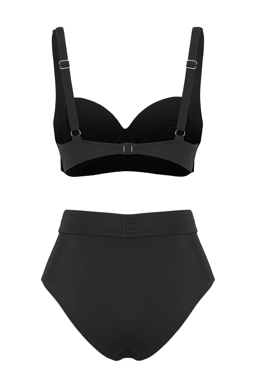 TRENDYOLMILLA Mavi Balkonet Nervurlu Regular Bikini Tak?m? TBESS25BT00143  фото 6