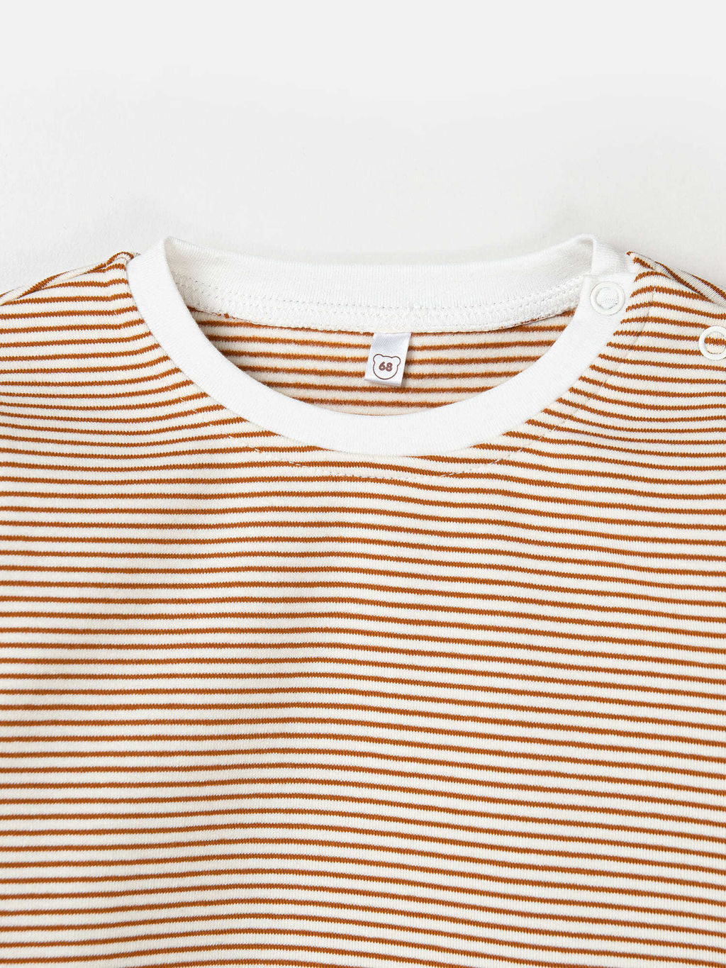 Лонгслив Полоска Экрю с начесом 0+ - Bungly фото 5