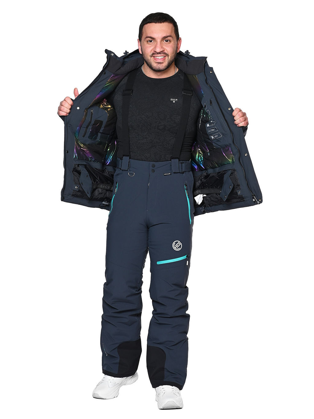 Куртка A8987 Темно-серый