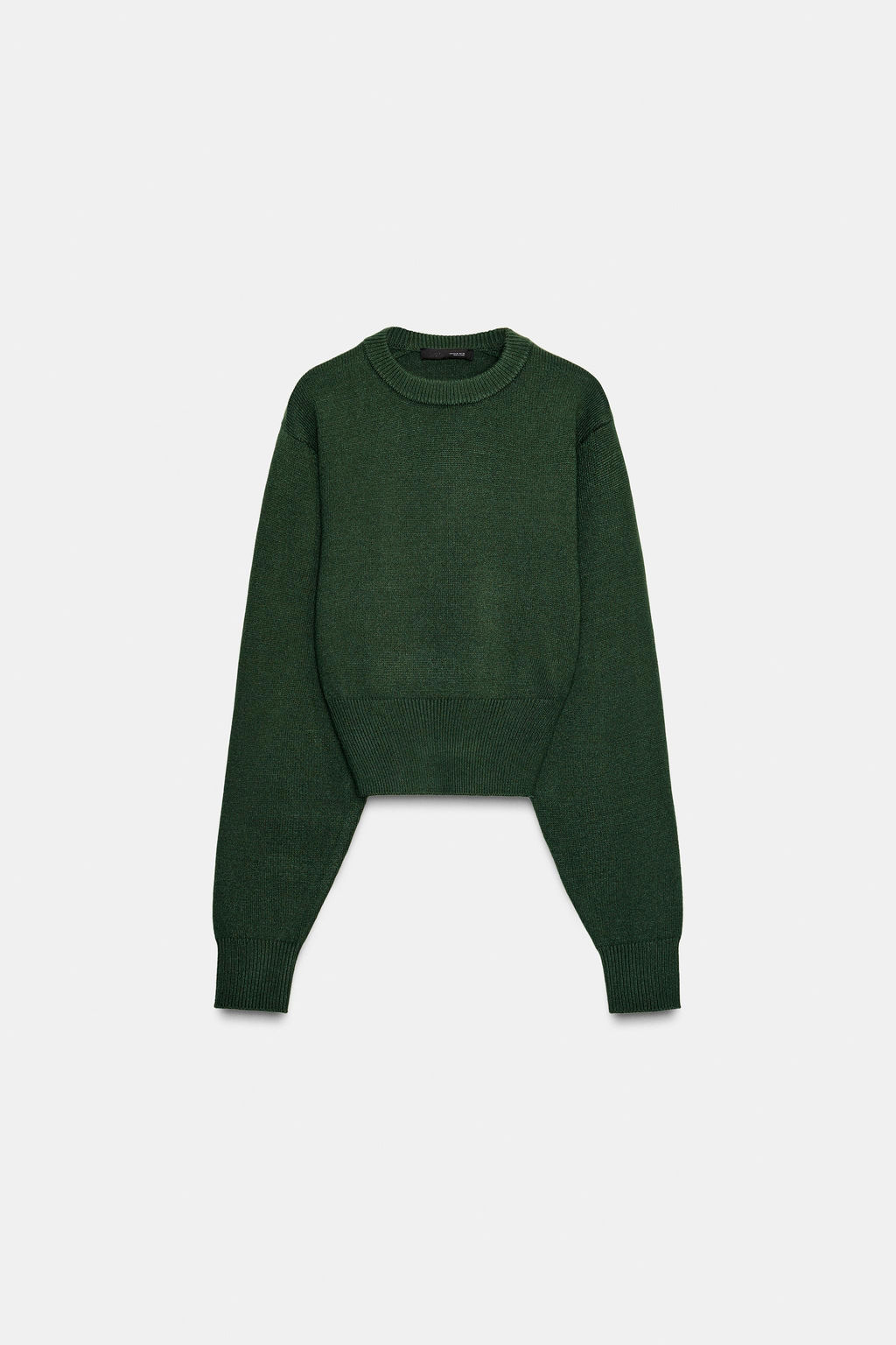 CROPPED PLAIN KNIT JUMPER - Zara фото 3