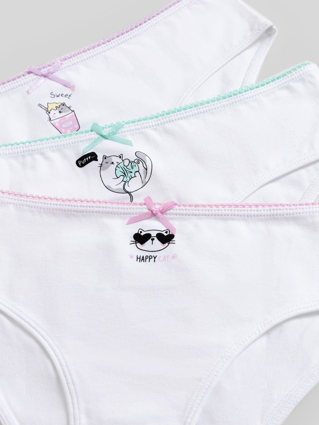 ACOOLA / Трусы детские для девочек в наборе из 3шт Shirlir цвет в ассортименте  фото 4