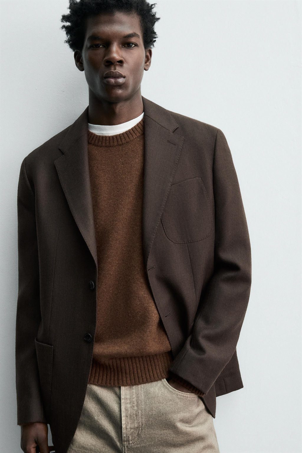 100% WOOL FLANNEL BLAZER - Zara фото 5