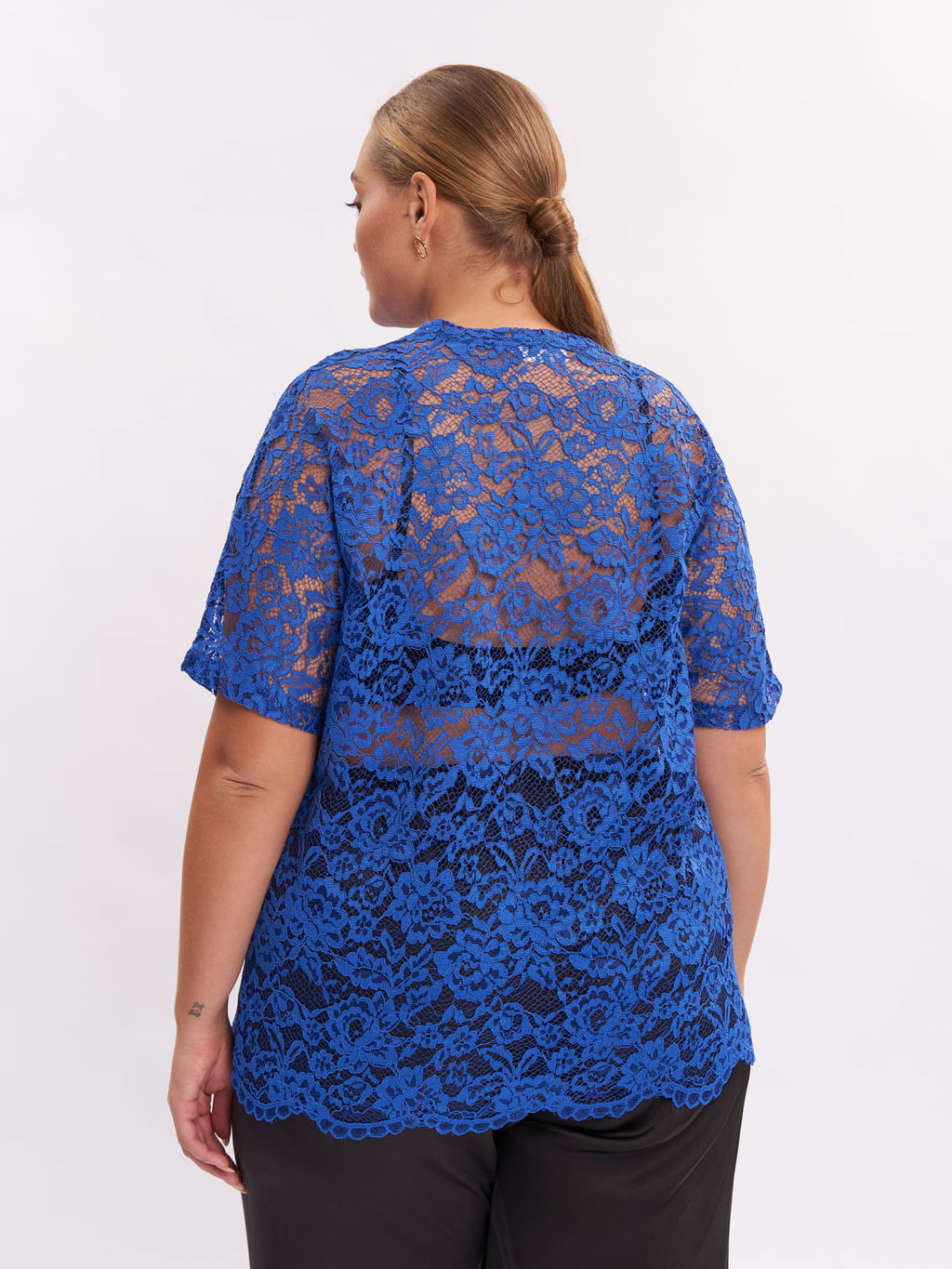 Блузка из гипюра BL42809BLU08 - Артесса фото 6