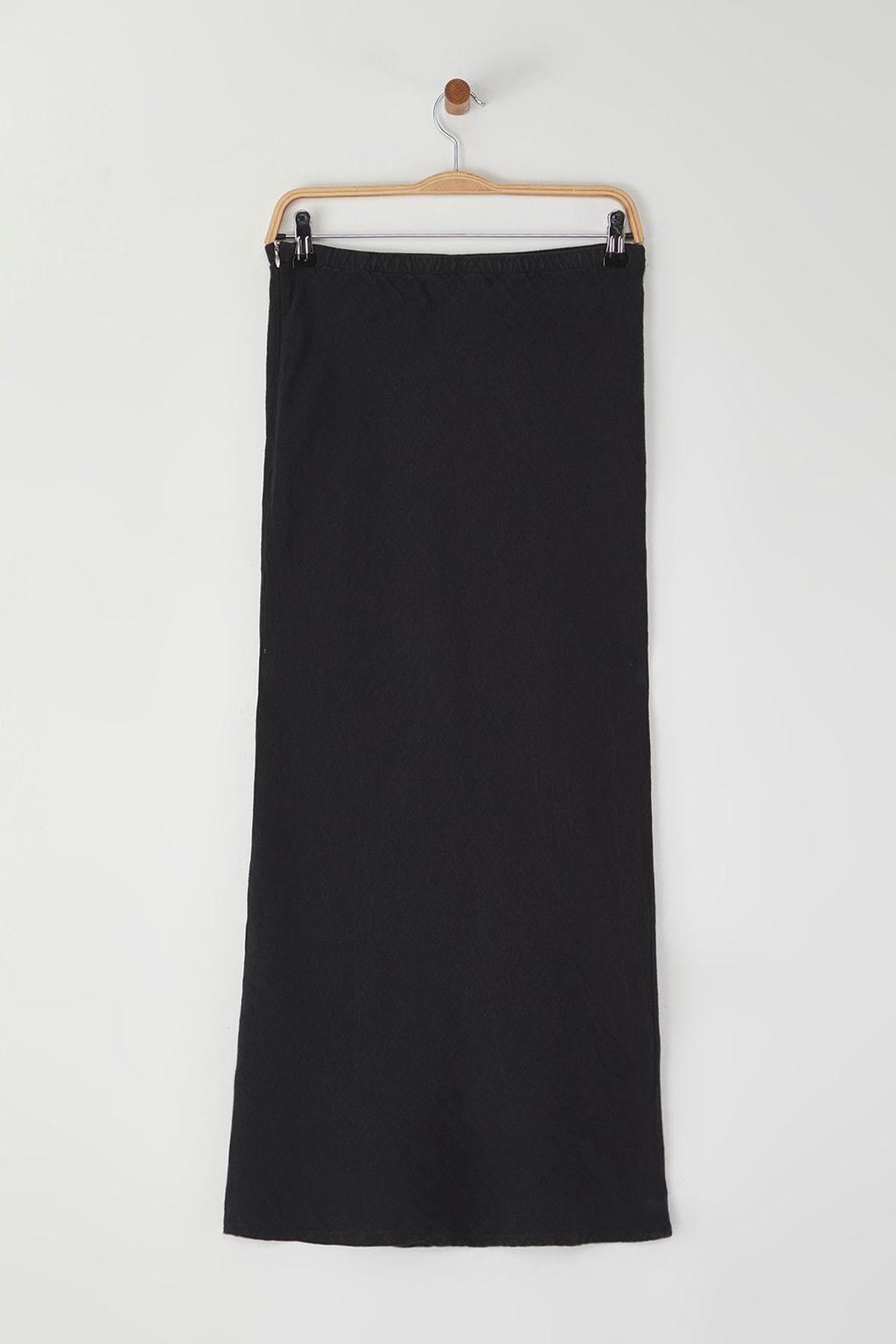 TRENDYOLMILLA Vizon %100 Keten Beli Lastikli Yuksek Bel Midi Etek TWOSS24ET00152  фото 17