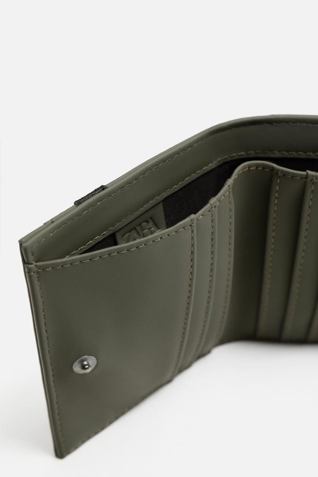 RUBBERISED WALLET WITH COIN PURSE - Zara фото 8