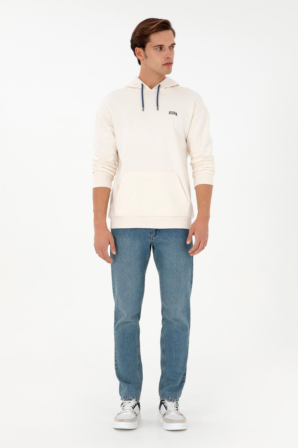 Мужской кремовый базовый свитшот Неожиданная скидка в корзине - U.s. polo assn фото 4