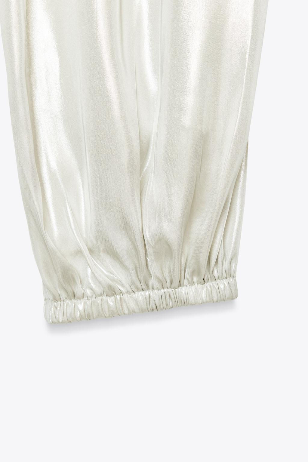 FOIL SAROUEL TROUSERS - Zara фото 7