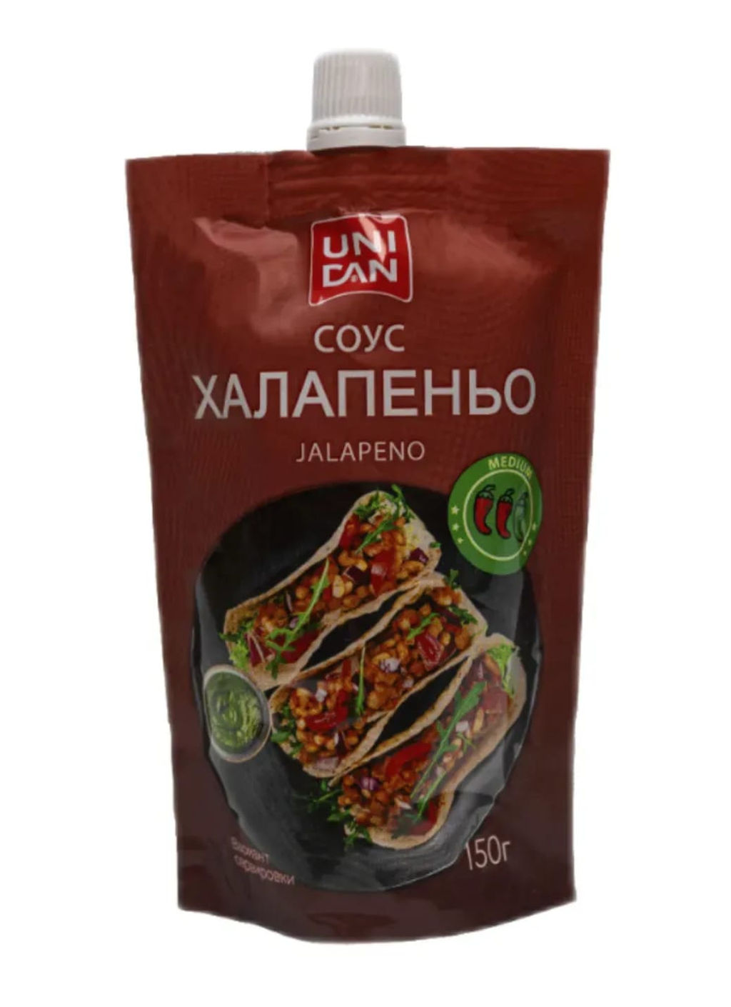 Новинка !!! Соус овощной для вторых блюд "Халапеньо" UNI DAN 150г дой-пак
