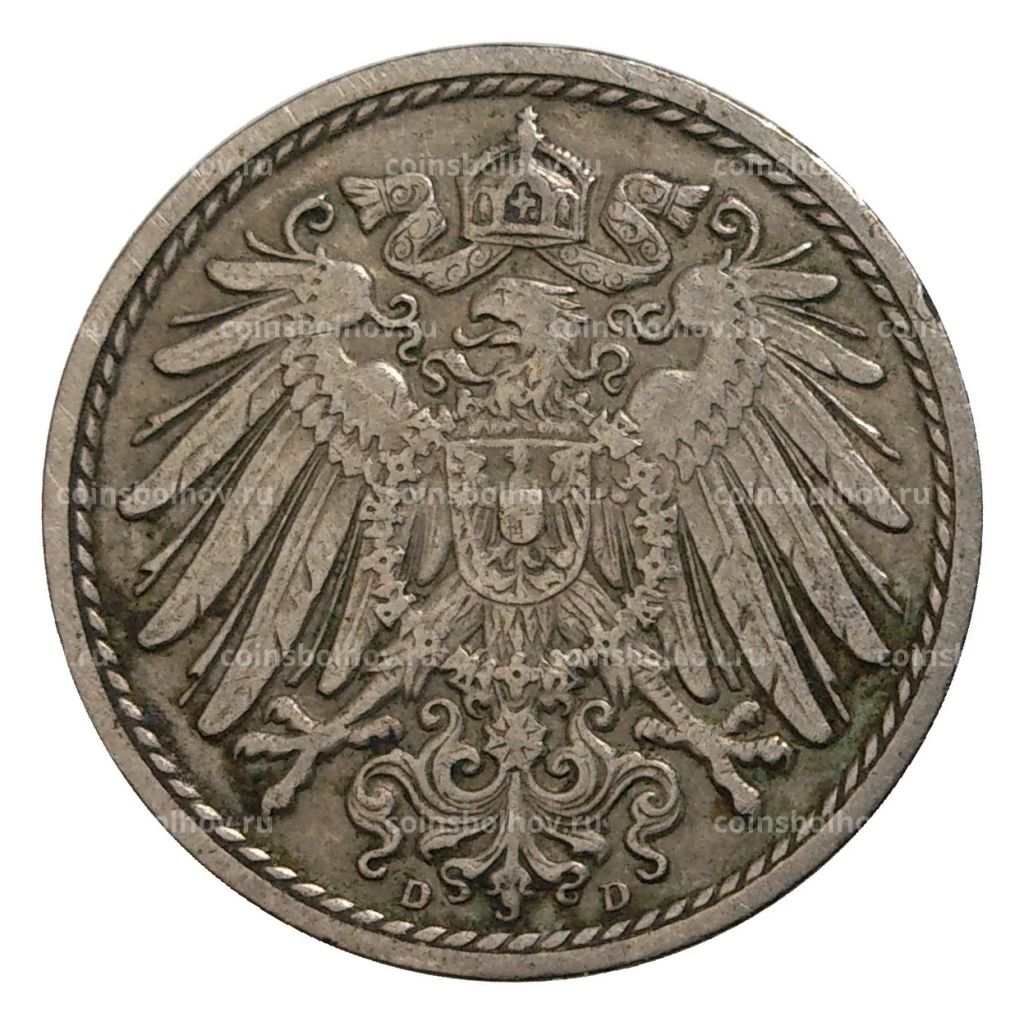 5 пфеннигов 1909 года D Германия