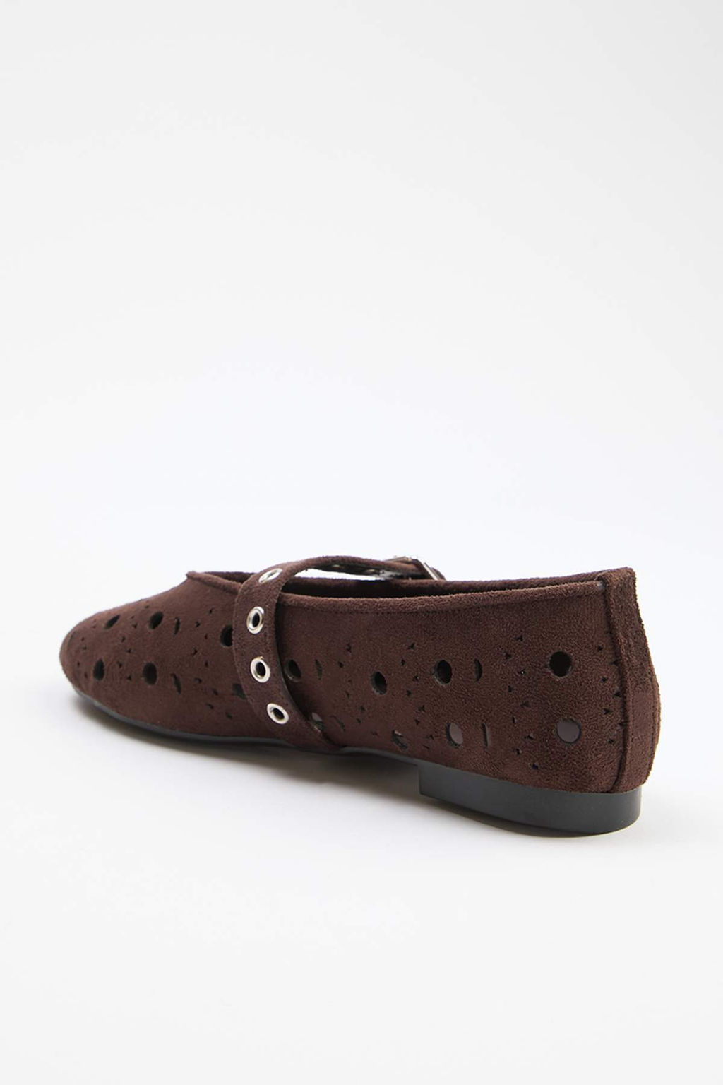 Trendyol Shoes Beyaz Lazer Kesimli Mary Jane Kad?n Balerin Babet TAKSS25BE00037 - Trendyolmilla фото 19