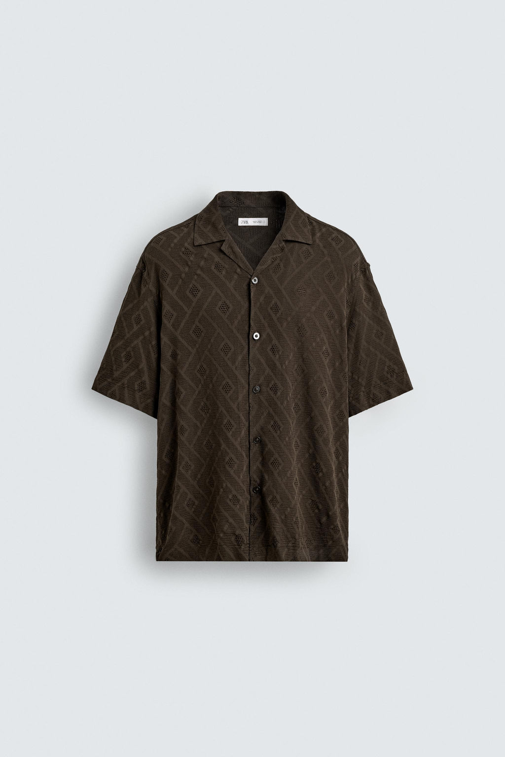 GEOMETRIC JACQUARD SHIRT - Zara фото 13