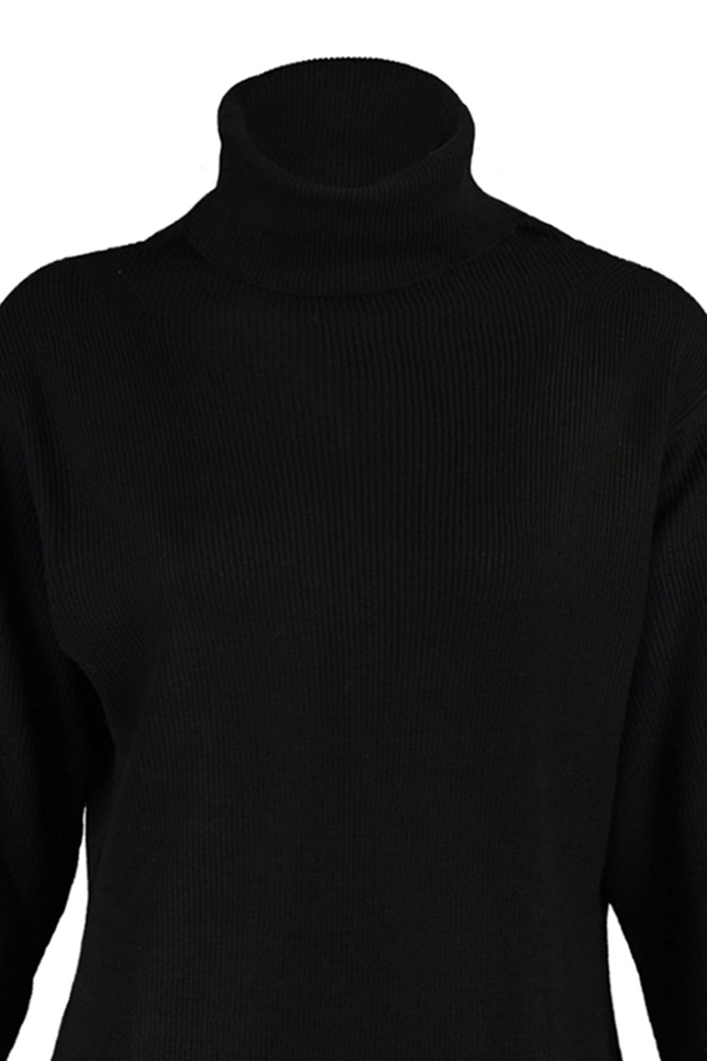 Siyah Mini Triko Genis Kal?p Elbise TWOAW23EL00026