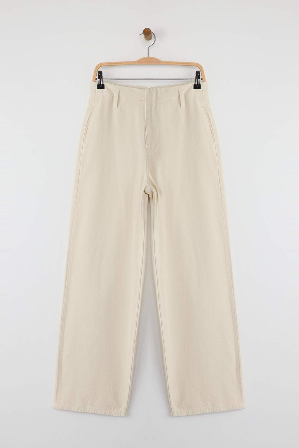 Ekru Cep Detayl? Yuksek Bel Baggy Jeans TWOAW26JE00015 - Trendyolmilla фото 5