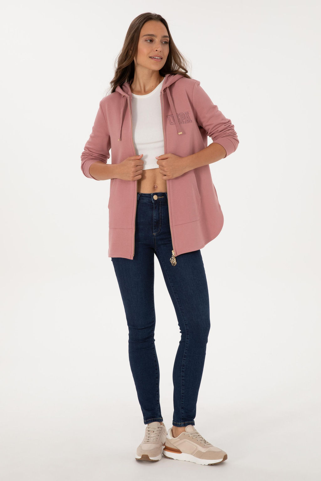 Kad_n Orkide Basic Sweatshirt Sepette S_rpriz _ndirim - U.s. polo assn фото 11