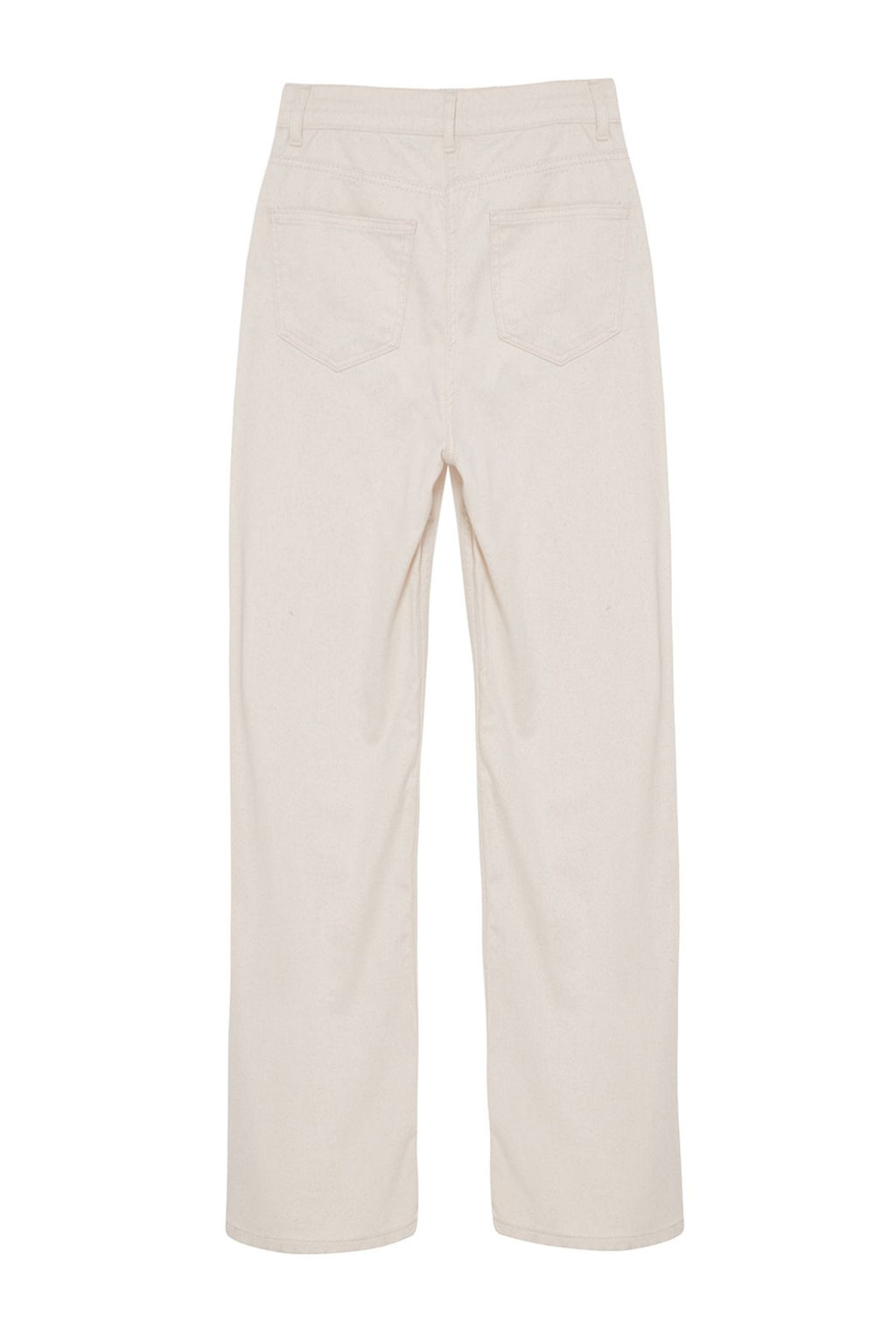 Ekru Bel Detayl? Yuksek Bel Wide Leg Pantolon TWOAW25JE00039 - Trendyolmilla фото 7