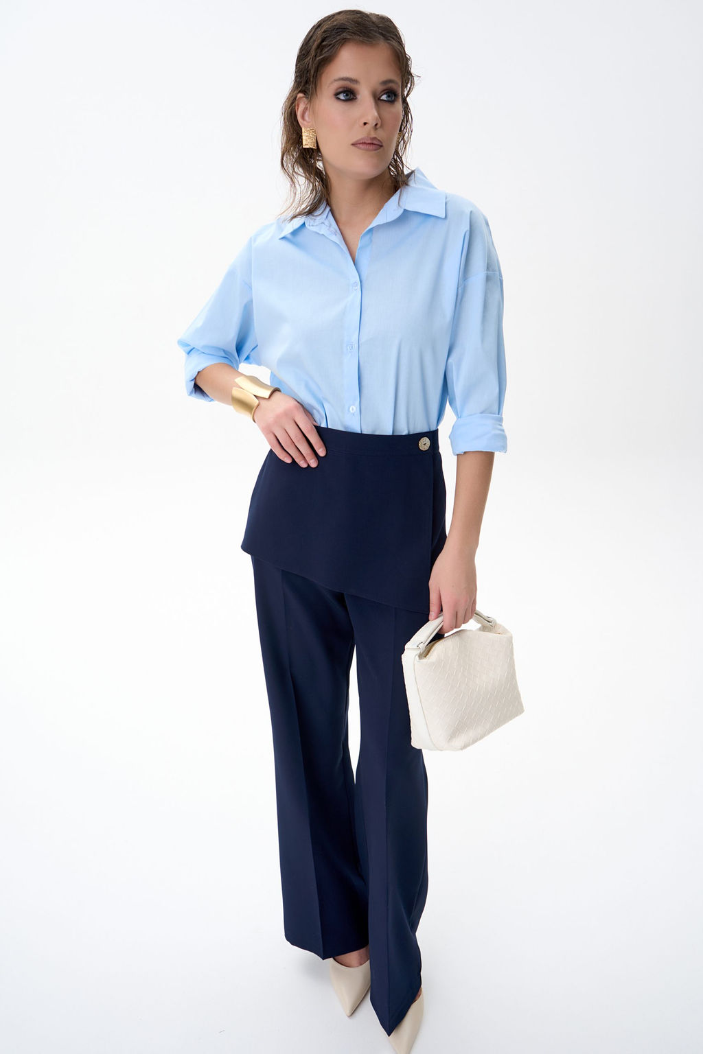 Брюки Агния (черника) - Эльза фото 7