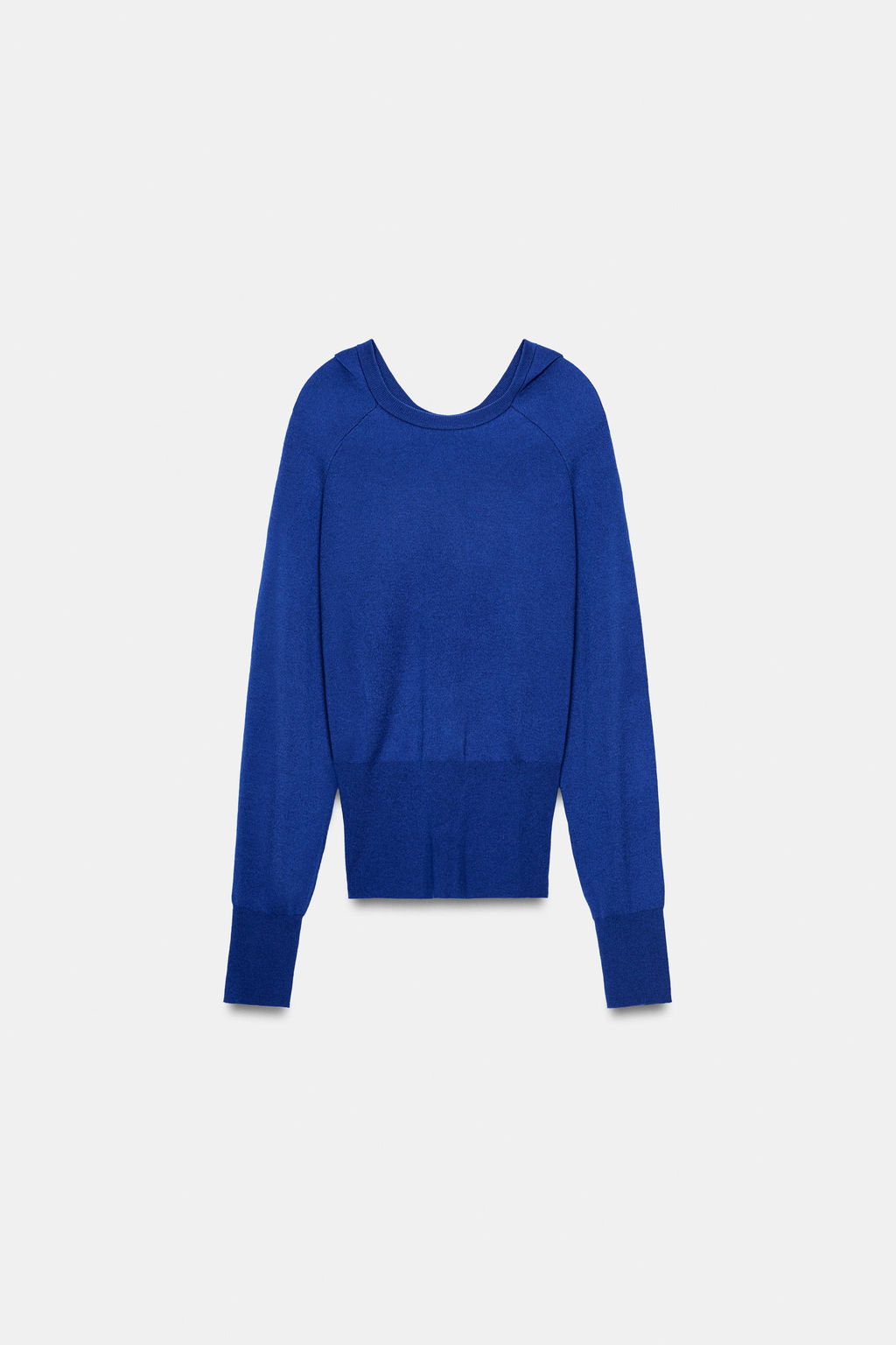 PLAIN KNIT HOODIE JUMPER - Zara фото 10