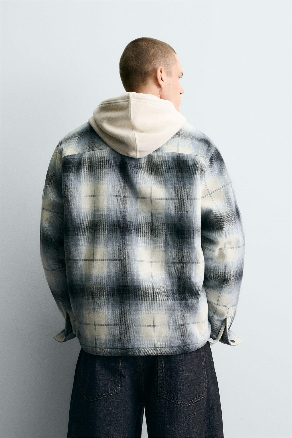 CONTRAST CHECK OVERSHIRT