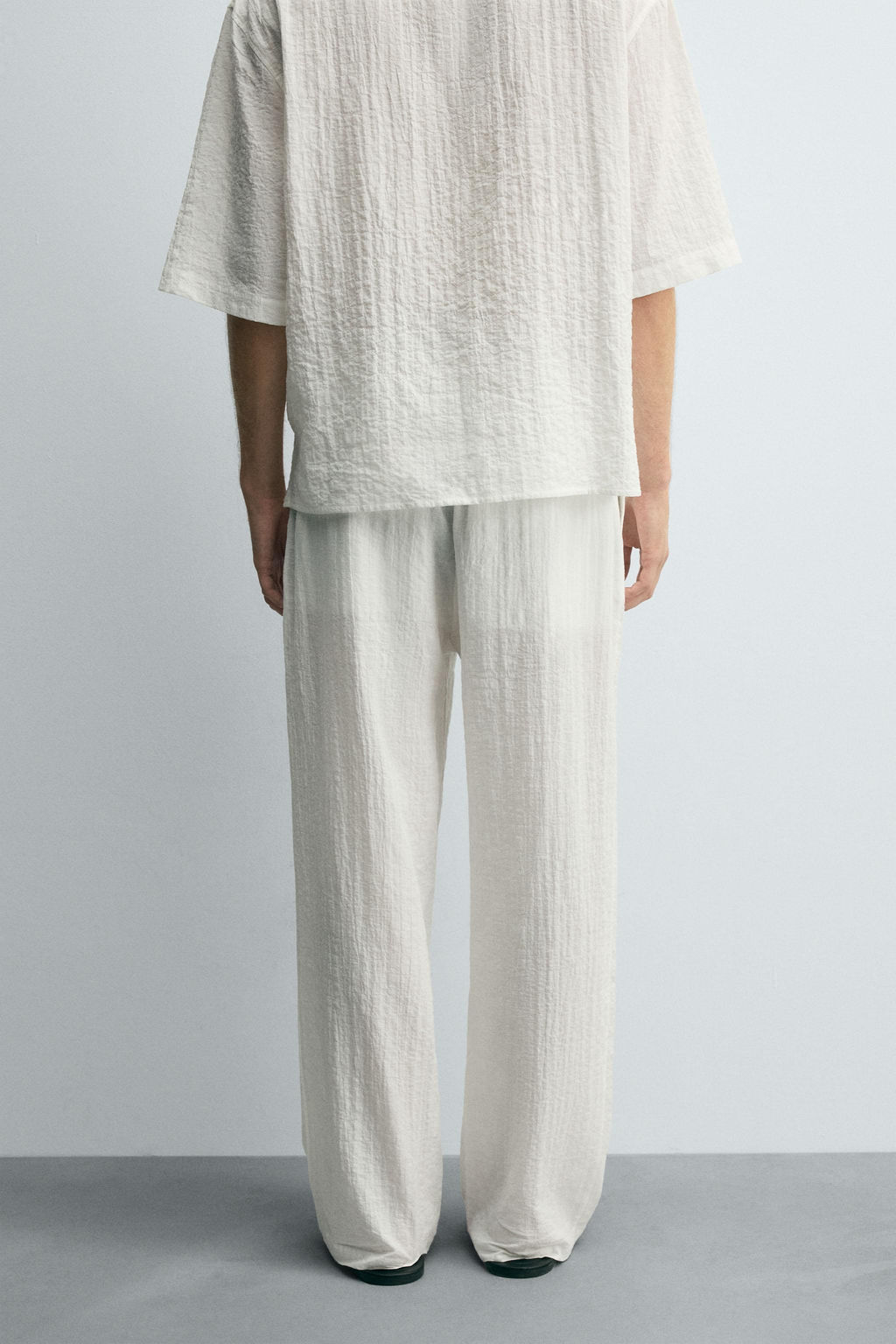 TEXTURED RELAXED FIT TROUSERS - Zara фото 3
