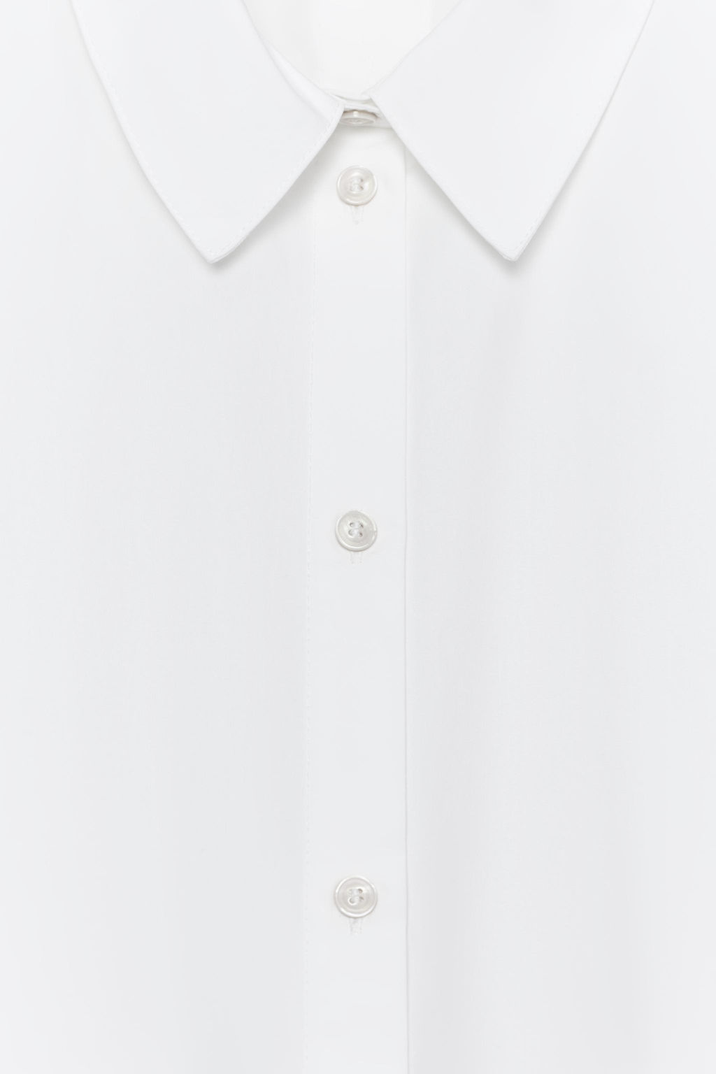 CAMISA MANGA CORTA POPEL?N / Blanco - Zara фото 10