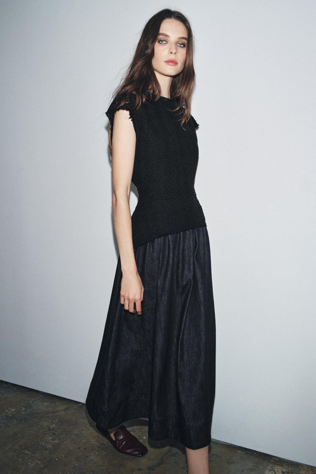 ZW COLLECTION CONTRAST MIDI DRESS - Zara фото 2